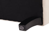 Kathy Roll Arm Entryway Accent Bench, Sky Neutral Beige Polyester B2719P238171