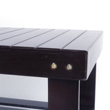 90cm Strip Pattern 3 Tiers Bamboo Stool Shoe Rack Coffee 43428147