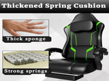 Ergonomic Gaming Chair, Video Game Chair with Pocket Spring Cushion and Footrest, Height Adjustable 05206892