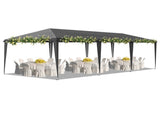 10x30ft Outdoor Pop Up Canopy, Portable Instant Canopy Tent for Outdoor Events Party Wedding 46161399