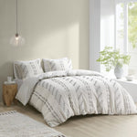 ZUN 3 Piece Cotton Jacquard Duvet Cover Set B03596506