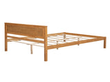 Platform Bed Frame with Headboard, Wood Slat Support, No Box Spring Needed, Full, Oak 00265555