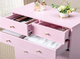 Modern Simple 7-Drawer Dresser Pink 34426595