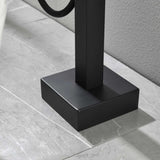 Freestanding Bathtub Faucet Tub Filler Matte Black Floor Mount Bathroom Faucets Brass Single Handle TH-F5506MB