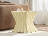 15.16 inch Side Table Vintage Sturdy Fiberglass Table For Living Room Apartment No Need Assembly W876P408752