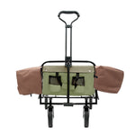 ZUN 360lbs Collapsible Foldable Wagon Cart with strapping system ,Beach Wagon Utility Cart Utility Wagon W2932P234995