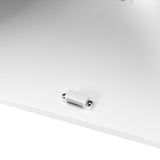 Bathroom Floor Storage Cabinet with Double Door Adjustable Shelf, White W40914886