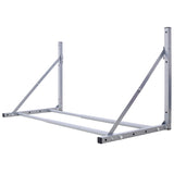 Wall-Mounted Folding Tire Storage, 30.5 to 50.5 Inches Wide, Supports 300 Pounds, Silver 96394660