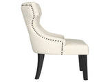 Gillian Beige and Black Fabric Upholstered Dining Side Chair B062P299885
