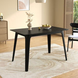 Dining Table Solid Wood Legs, Black N759P222557B