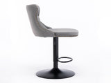 Swivel Velvetstools Adjusatble Seat Height from 25-33 Inch,17.7 inch base, Modern Upholstered W1143P324533