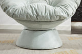 Oversized Swivel Accent Chair, 360 Swivel Barrel Chair, Papasan Chair for Living Room Bedroom W1752P200977