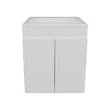 Bathroom Vanity Meka 45 with Two Drawers and Open Shelf, Wall-Mounted Storage, White B200P313682