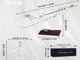 G650 Private Jet Resin Model, Detailed Business Aircraft Display Model with Stand for Aviation 94258010