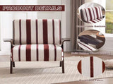 Modern armchair Widened armrests on both sides Solid wood legs Comfortable to sit on, casual reading W1249P479887