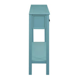 Rustic Entryway Console Table, 60" Long Sofa Table with two Different Size Drawers and Bottom Shelf 93964684