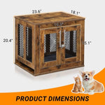 ZUN Furniture Dog Crate with Tray for Small Dogs, Indoor Aesthetic Puppy Kennel Pet House Dog Cage with 73651787