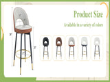 360 &deg rotatable bar.Modern Brown and Light Gray Spliced Color PU comfortable upholstered bar W1151P268923