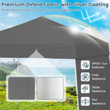 14 X 9.2 FT Pop up Canopy Tent - Gray 69058499
