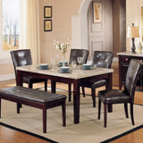 Espresso and Walnut Tufted Back Side Chairs B062P189086