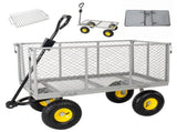 3-in-1 Oversized Steel Garden , 880lbs Pullable Mesh Metal Garden, All-Terrain Utility 58365915