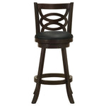 ZUN Cappuccino Swivel Bar Height Stool B062P153494