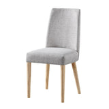 Taylor Chair With Natural Legs And Gray Fabric 28991-NAG