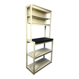 31.5" White and Black color 5-Tier Bakers Rack for Kitchen with Storage, Coffee Bar, Kitchen W1412P230432