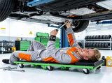 Foldable Automotive Mechanic Creeper with Thick EVA Foam PU Leather Cushion, 6 Universal Rolling 15920744