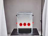 Automatic Chicken Feeder Rodent Proof, 5 Ports Large Capacity Metal Poultry Feeder with Handles and 19627383