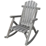 Wooden Porch Rocker Chair,Durable Wooden Porch Rocker Chair,Fir log Rocking Chair,Patio Rockers for W465P255396