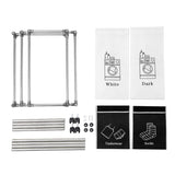 Laundry Basket 2 Tier Clothes Sorter with 4 Removable Bags to Organize Clothes, With Four Wheels, 68926337