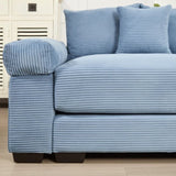28 Ottoman Corduroy- Blue W714P312701