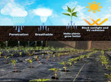 XISHAN 6'X300' Black HDPE 90 Gram Weed Barrier Fabric 82730081