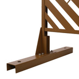 Outdoor & Indoor Privacy Metal Privacy 76" H48" W, Freestanding Decorative Privacy W465P193248
