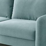 56.3" Velvet Round Arm Apartment Loveseat 72794874