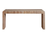 Rustic Wooden Console Table with Drawer Minimalist Design, Ribbed Texture, and Natural Finish W2729P239172
