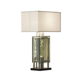 Modern Design Silver Finish 1pc Table Lamp for Nightstand End Table Sofa Table, Water Dancing Light B011P162534