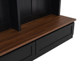 Farmhouse 4-in-1 Hall Tree with Wood Grain Bench, Mudroom Versatile Coat Rack with 2 Large Drawer, 59466050