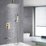 12inch Shower System With Waterfall Tub Spout and Handheld Shower Head W121749919
