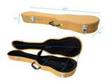 26" Top Grade Tenor Leather Ukulele Case Yellow 23486457