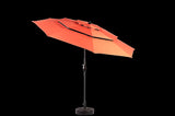 14.8 Ft Double Sided Outdoor Umbrella Rectangular Large with Crank W640P234556