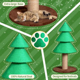 31.5in Christmas Cat Scratcher, Cat Scratching Post for Indoor Cats, Large Sisal Cat Scratching 69180928