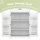 Bathroom Storage Cabinet with Multi-Functional Storage Space, Drawer with Slide Rails, Adjustable N759P241667K