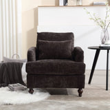 COOLMORE Wood Frame Armchair, Modern Accent Chair Lounge Chair for Living Room,Tufted Club Chair, W395P151910