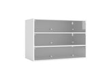 White Glass Door Shoe Box Shoe Storage Cabinet With RGB Led Light W331P214186
