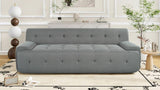 U_Style 86.2'' Modern Minimalist Style Tufted Design Upholstered Sofa, 3-Seat Modular Lounge Sofa N711P206619E