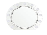 Farai Glam Mirrored & Faux Crystal Diamonds Wall Dcor Mirror B2726P244349
