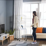 Bird Cage Starter Kit with Detachable Rolling Stand 72342908