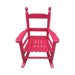 ZUN Children's rocking rose red chair- Indoor or Outdoor -Suitable for kids-Durable 01417255